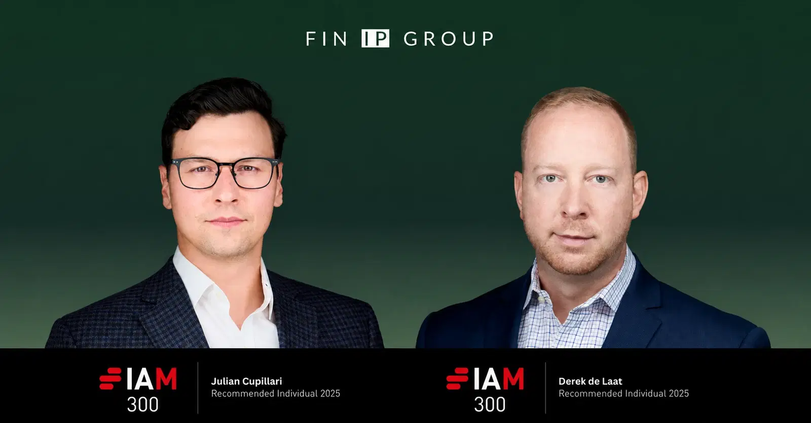 Derek de Laat and Julian Cupillari Recognized in the IAM Strategy 300