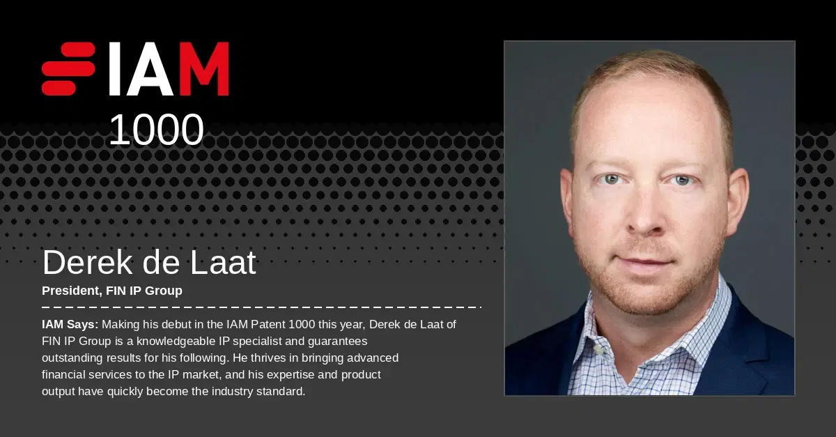 IAM Patent 1000: Derek de Laat
